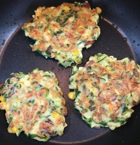 Buzymum - Fritters cooking in the pan