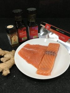 Buzymum -  Ingredients for chinese steamed salmon