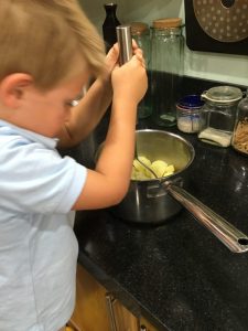 Buzymum - The Boy loves helping in the kitchen!