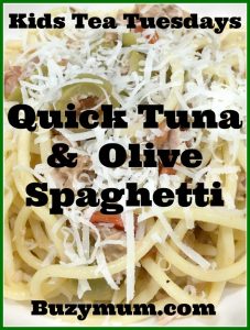 Buzymum - Quick Tuna & Olive Spaghetti