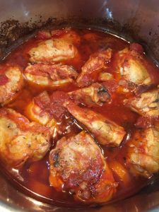 Buzymum - Chicken, tomato and borlotti bean stew