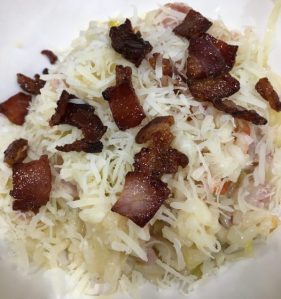 Buzymum - Baked leek and bacon risotto, ready to eat