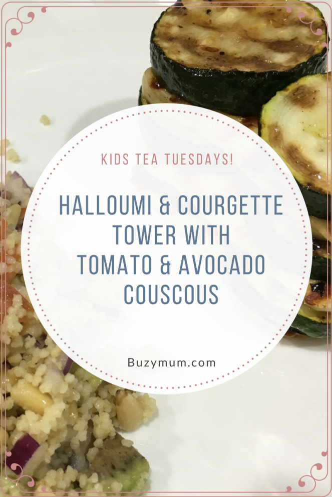 Buzymum - This light, healthy, clean-eating recipe is quick and easy to prepare. Combining halloumi cheese with courgette if a perfect flavour combination and the couscous salad could be a meal on its own! Great vegetarian option for the whole family!
