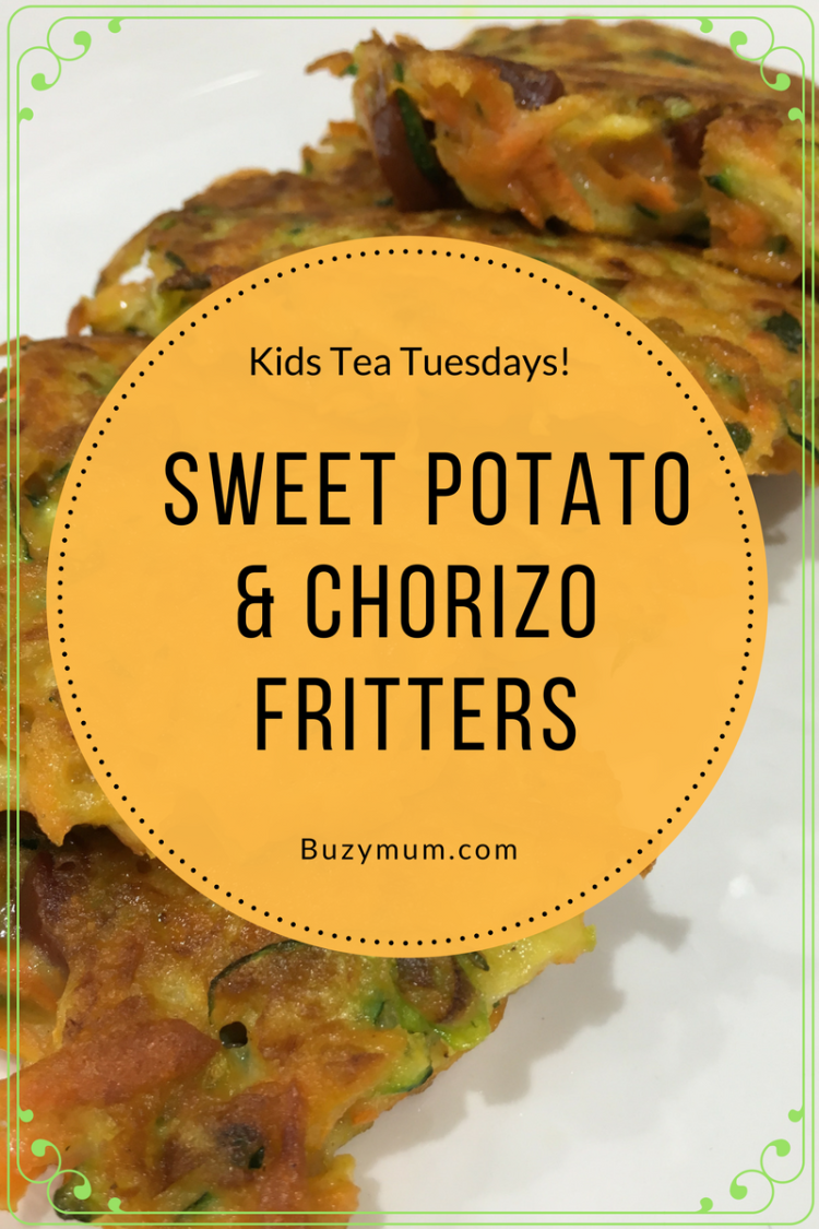 Buzymum - Sweet Potato &amp; Chorizo Fritters
