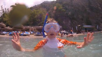 Buzymum - Snorkelling at the children beach, Liberty Lykia, Turkey